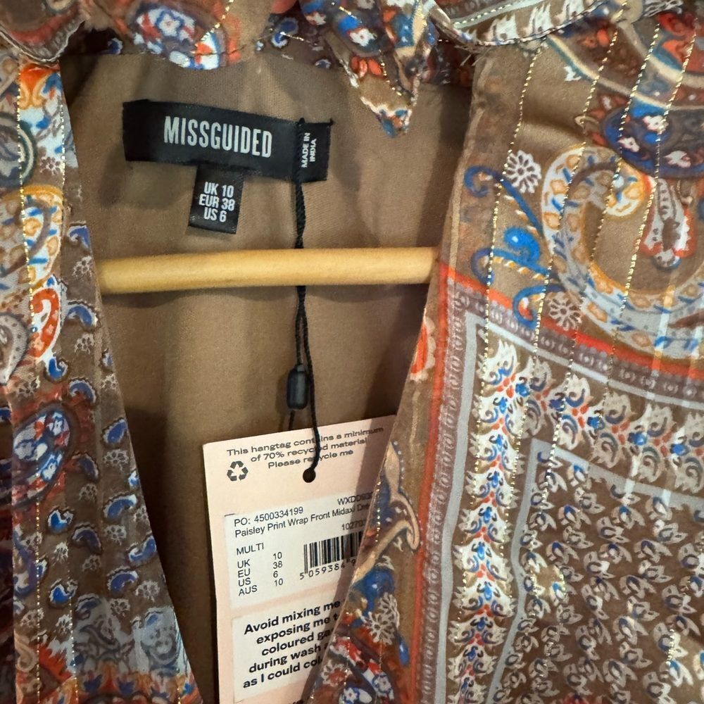 Missguided Multicolor Paisley Dress‎
